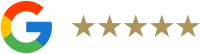Google reviews, five stars